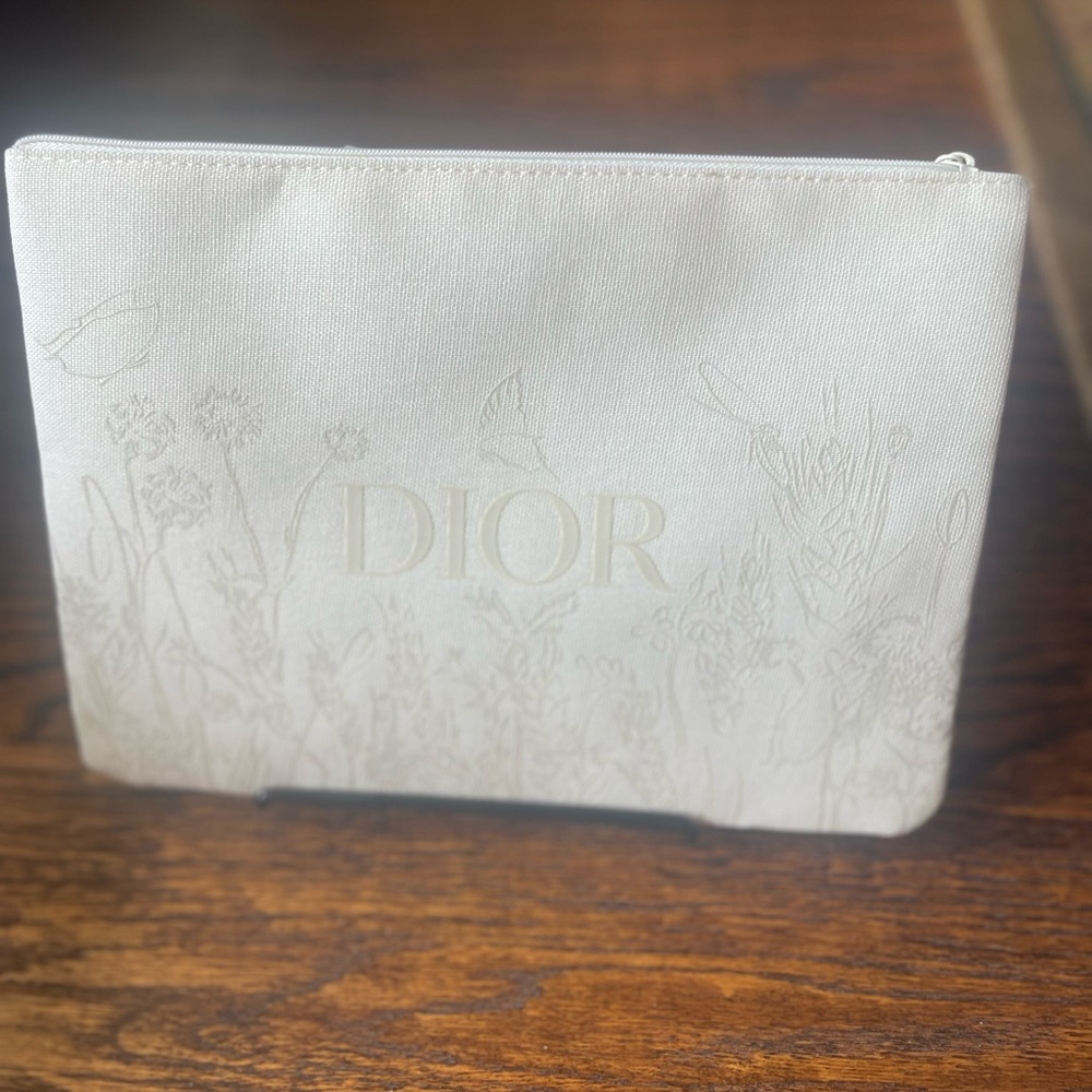 Dior Cream Floral Clutch